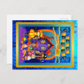 Fijne Halloween kostuum kinder feestviering Briefkaart (Voorkant / Achterkant)