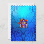 Fijne Halloween kostuum kinder feestviering Kaart (Achterkant)