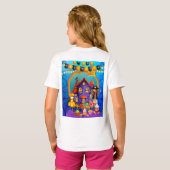 Fijne Halloween kostuum kinder feestviering T-shirt (Achterkant volledig)