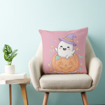 Fijne Halloween leuke pompoen spook kussen