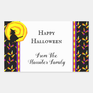 Fijne Halloween Lieve Heks Snoep Mais Sticker
