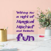 Fijne Halloween nacht van angst Acryl Bord (Huwelijk)