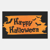 Fijne Halloween Rechthoekige Sticker (Voorkant)