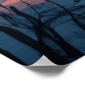 Fijne Halloween! Schattige skelet Poster (Hoek)