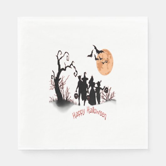 Fijne Halloween Servet (Voorkant)