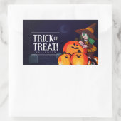 Fijne Halloween viering Rechthoekige Sticker (Tas)