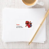 Fijne Halloween voor je vrienden Etiket (Insitu)