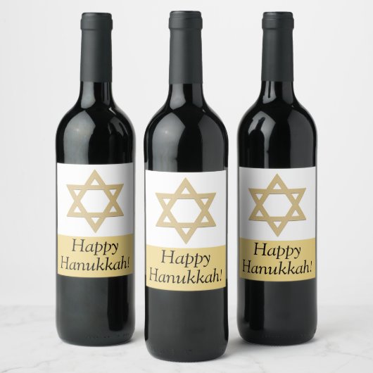 Fijne Hanukkah stickers (Flessen)