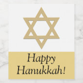 Fijne Hanukkah stickers (Enkel label)