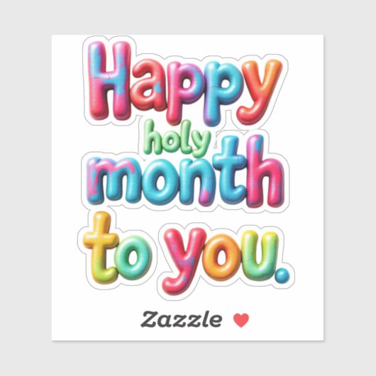 Fijne heilige maand voor jou sticker (Vel)