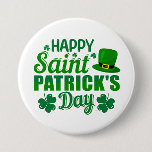 Fijne Heilige Patrick's Day party Ronde Button 7,6 Cm