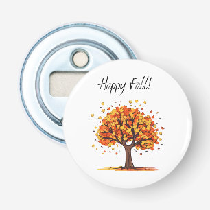 Fijne herfst! button flesopener