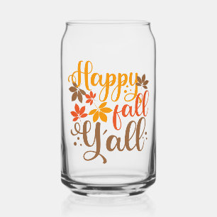Fijne Herfst voor Y'all Blikvorm Glas