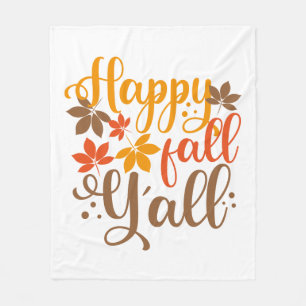 Fijne Herfst voor Y'all Fleece Deken