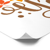 Fijne Herfst voor Y'all Poster (Hoek)