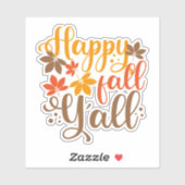 Fijne Herfst voor Y'all Sticker (Vel)