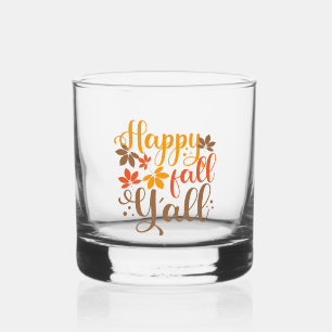 Fijne Herfst voor Y'all Whisky Glas