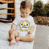 Fijne honing van bijen Gele sterren | Baby Bodysui Romper