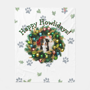 Fijne Howlidays Foto Afbeelding Fleece Deken
