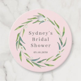 Fijne Huwelijks Krans Bruids Shower Tags Bedankjes Labels