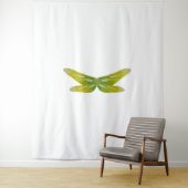 Fijne iriserende smaragdgroene libellen vleugels wandkleed (In situ)