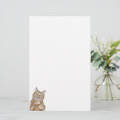 Fijne kat briefpapier (Staand voorkant)