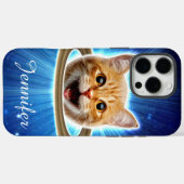 Fijne kat in de ruimte. Case-Mate iPhone case (Achterkant (horizontaal))