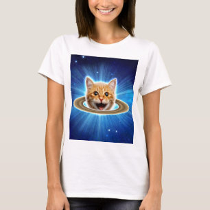Fijne kat in de ruimte. t-shirt