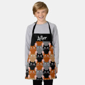 Fijne katten schort (Gedragen)