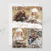 Fijne kerst 3 Fotofeestdag Feestdagenkaart (Voorkant)
