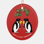 Fijne kerst keramisch ornament (Links)