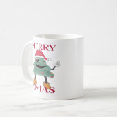 Fijne kerst koffiemok (Voorkant links)