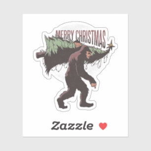 Fijne kerst sticker