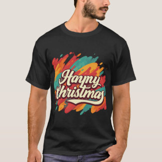 Fijne kerst: vrolijke vakantie t-shirt