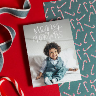 Fijne kerst Whimsy Photo Holiday Card Feestdagenkaart
