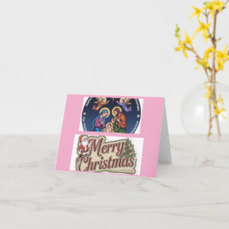 Fijne kerstavond foto van feestdag kaart