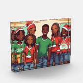 Fijne Kerstboom Jongens Meisjes Fotoblok (Links)