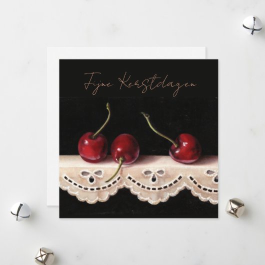 Fijne Kerstdag Kaart (Voorkant / Achterkant in situ)