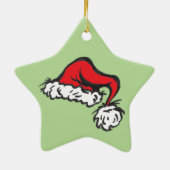 Fijne Kerstdag met Kerstmuts Ster Ornament (Achterkant)
