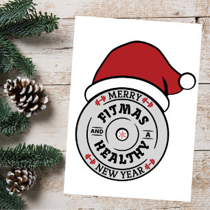 Fijne kerstdagen en een gezonde nieuwjaarskaart bedankkaart