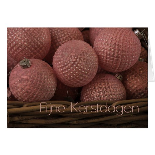 Fijne Kerstdagen ornements de Noël (Devant horizontal)