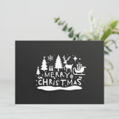 Fijne kerstgroet feestdagenkaart (Staand voorkant)