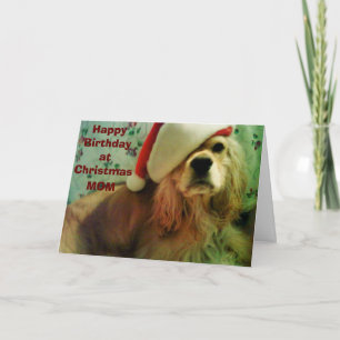 FIJNE KERSTVERJAARDAG VOOR MIJN MOEDER FEESTDAGEN KAART