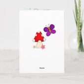 Fijne kikker in de voorjaars-tweedaagse kaart (Achterkant)