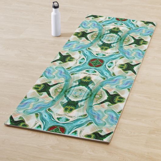 Fijne kikkers..... yogamat (In situ)