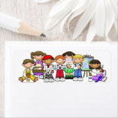 Fijne kinderen Kunstenaars die Stickers tekenen (Insitu)