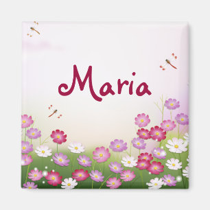 Fijne Koele Leuke Retro BloemenMode Girly Magneet