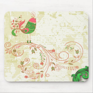 Fijne Koele Leuke Retro BloemenMode Girly Muismat