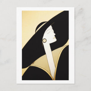 Fijne Kunst - "geavanceerde dame" Briefkaart