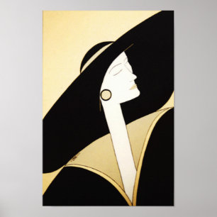 Fijne Kunst - "geavanceerde dame" Poster